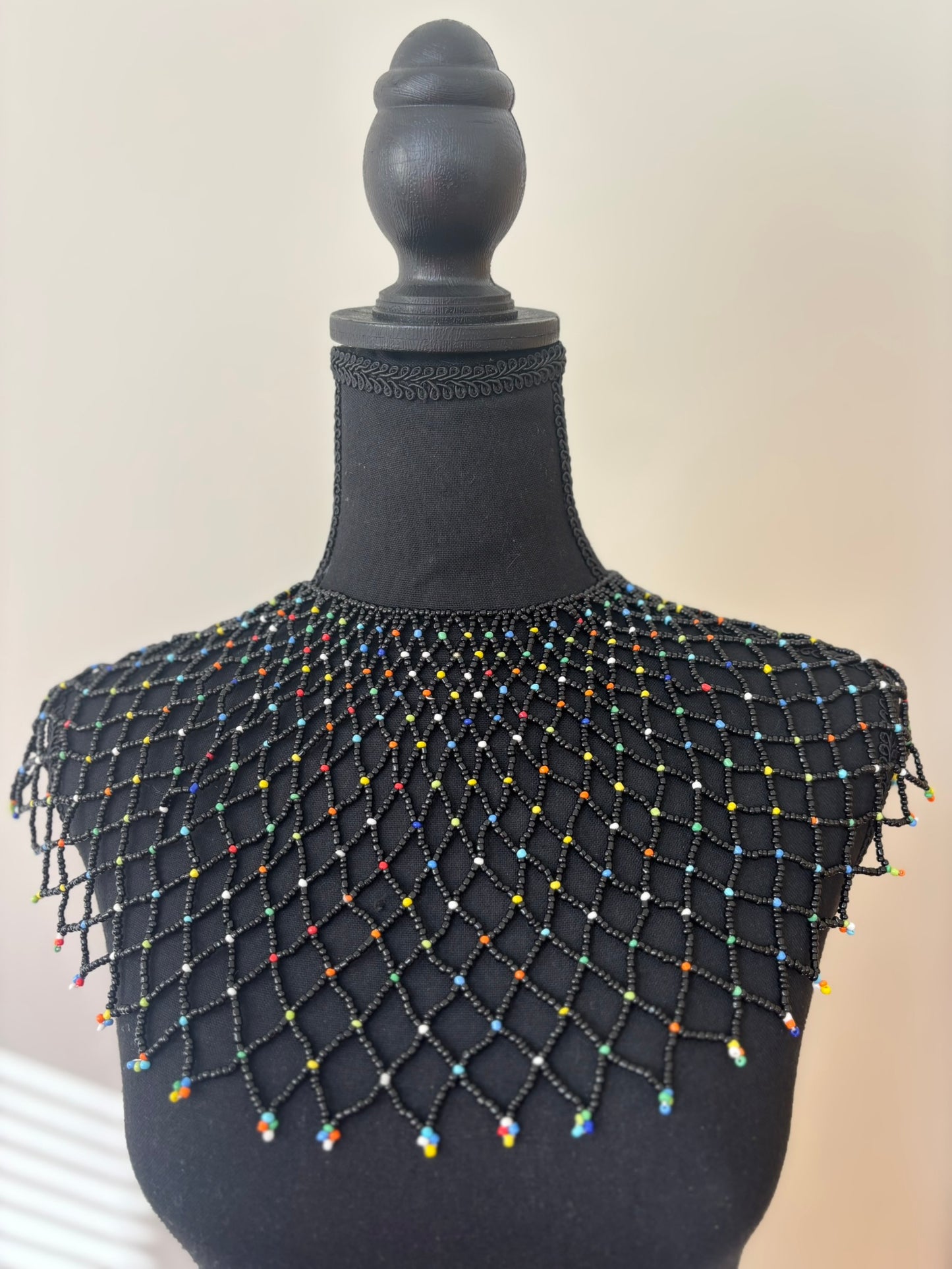 The Black Empress Bead Cape