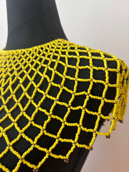 The Yellow Empress Bead Cape