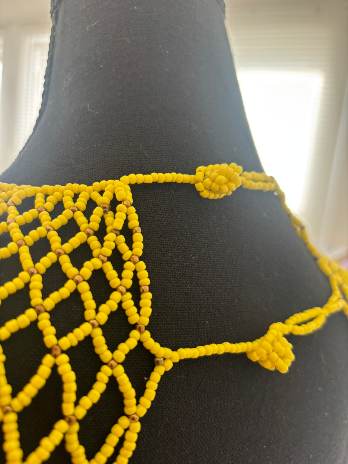 The Yellow Empress Bead Cape