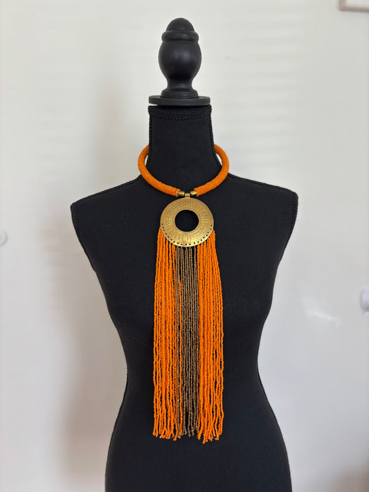 The Royal Brass Cascade- Orange