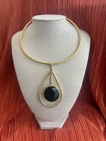 Black Stone Necklace