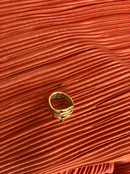 Kivuli Brass Wrap Ring