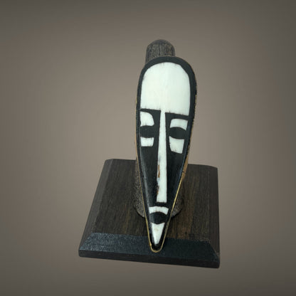 Bone Mask Statement Vertical Ring