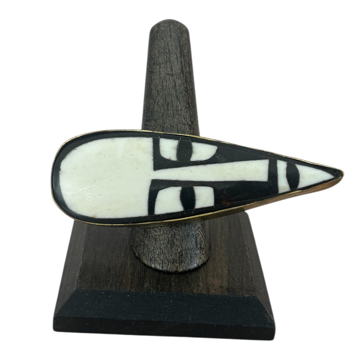 Bone Mask Statement Horizontal Ring