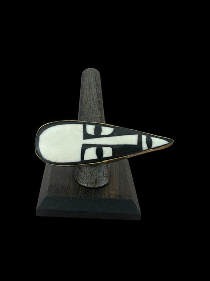 Bone Mask Statement Horizontal Ring