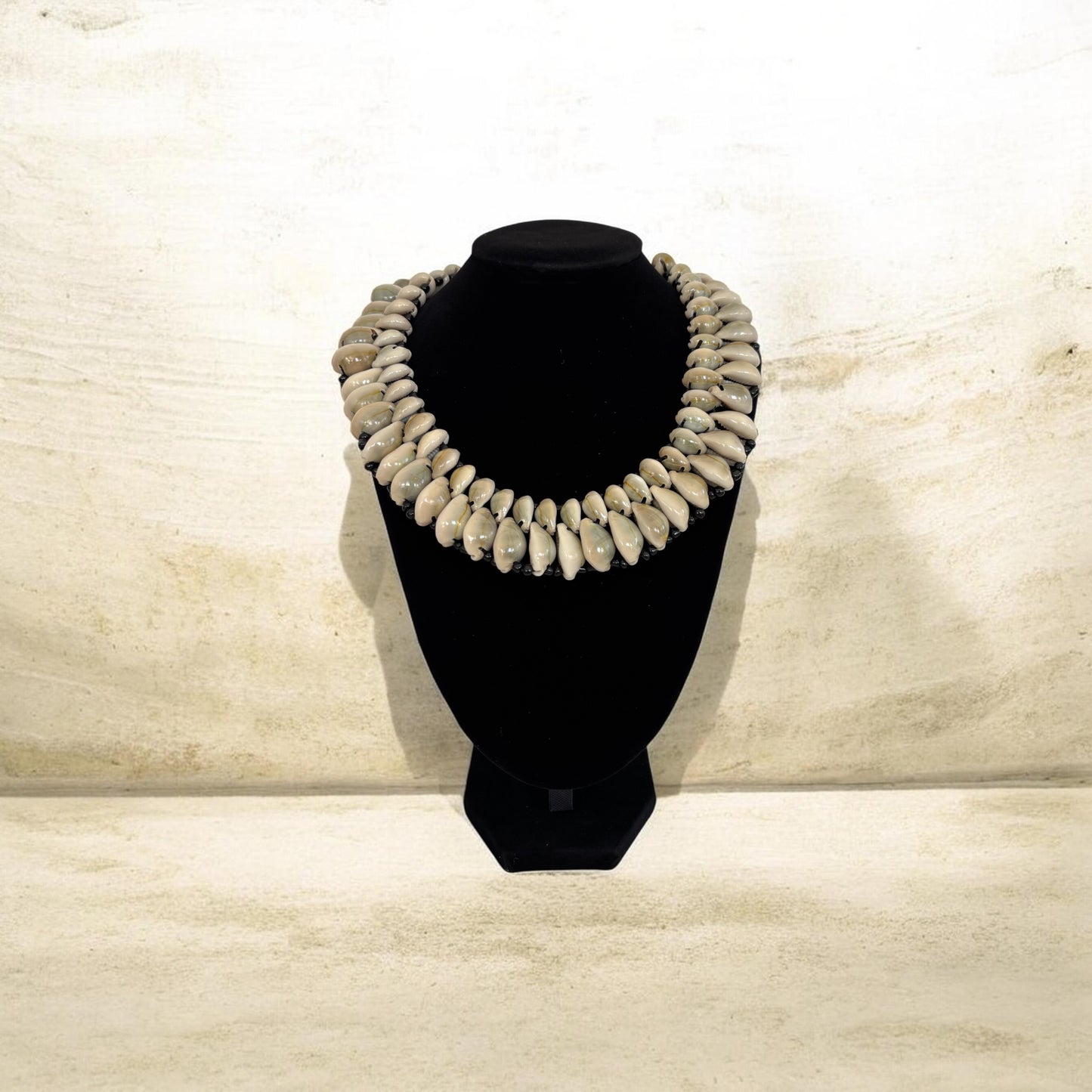 The Double Cowrie Bracelet and Necklace Set