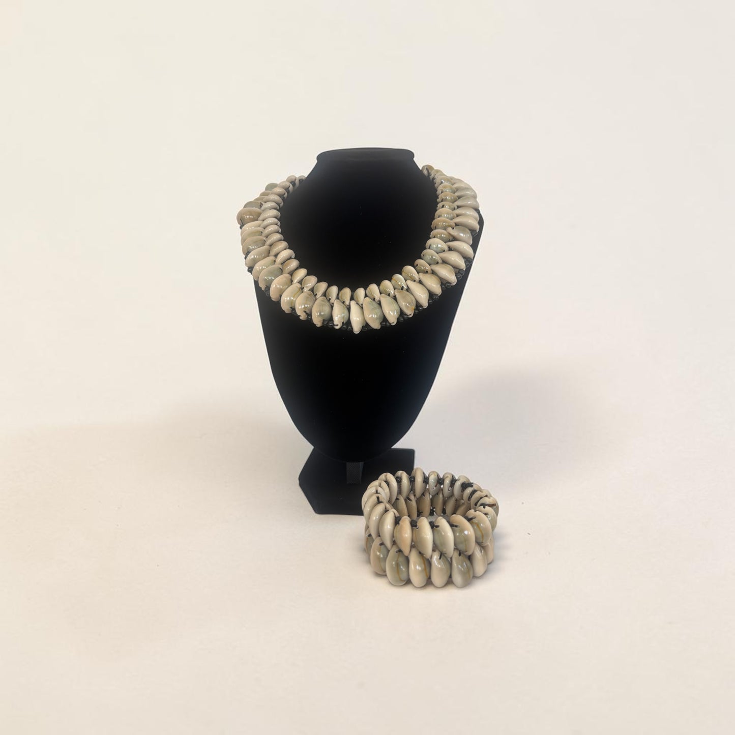 Double Cowrie Shell Necklace