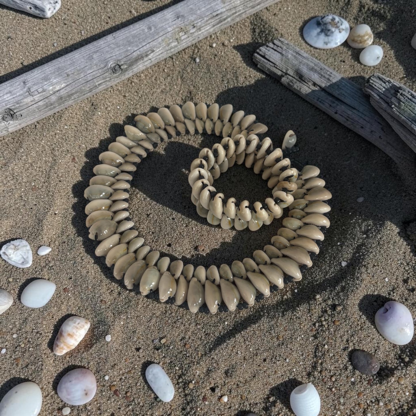 Double Cowrie Shell Necklace