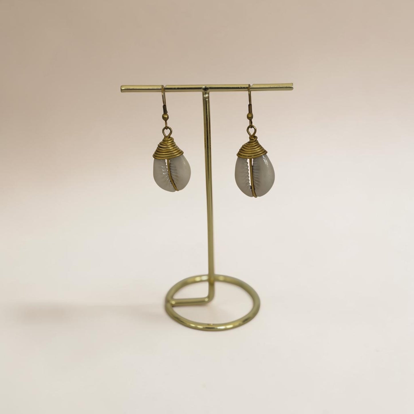 Single Cowrie Shell Earrings