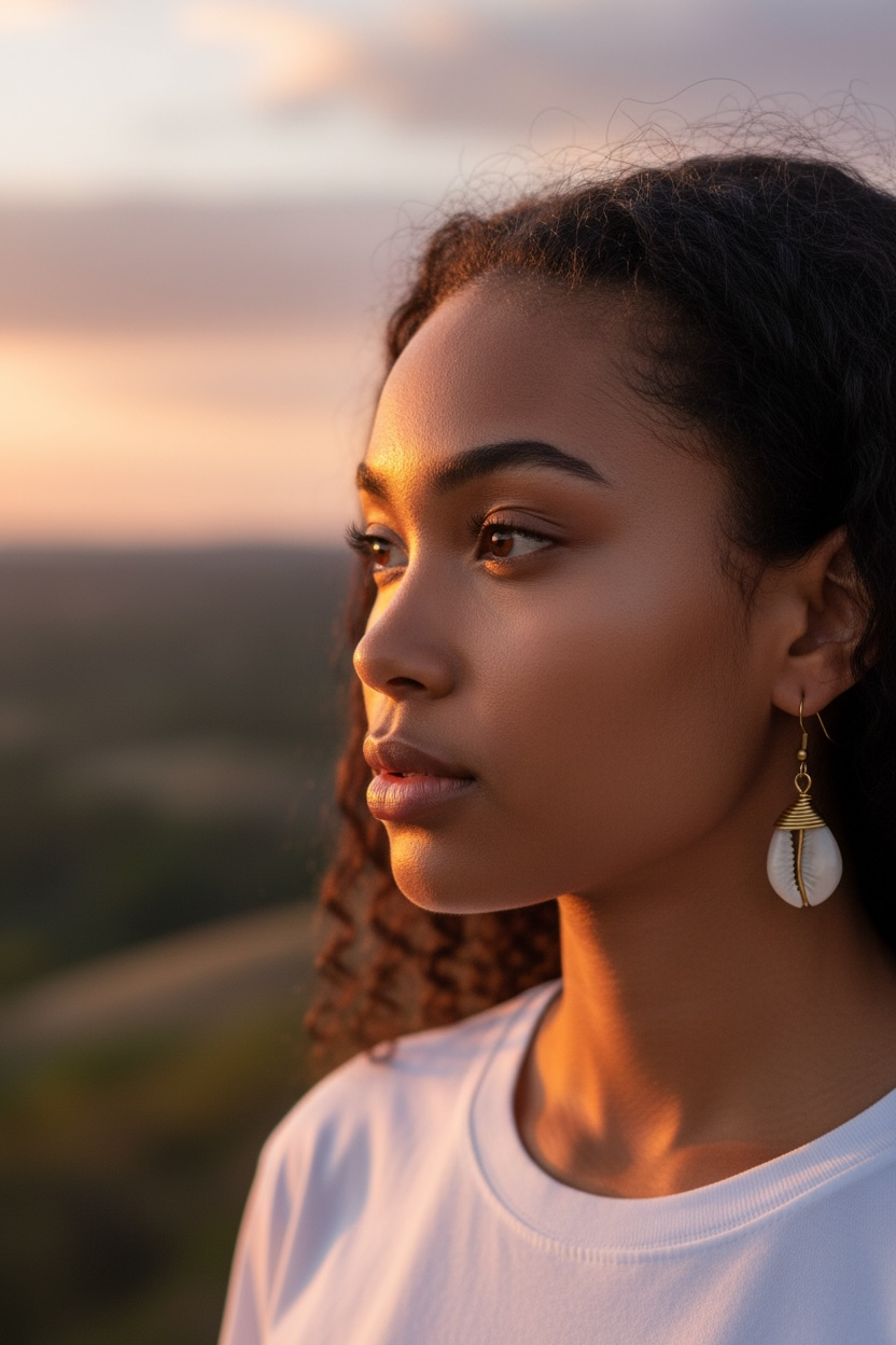 Single Cowrie Shell Earrings