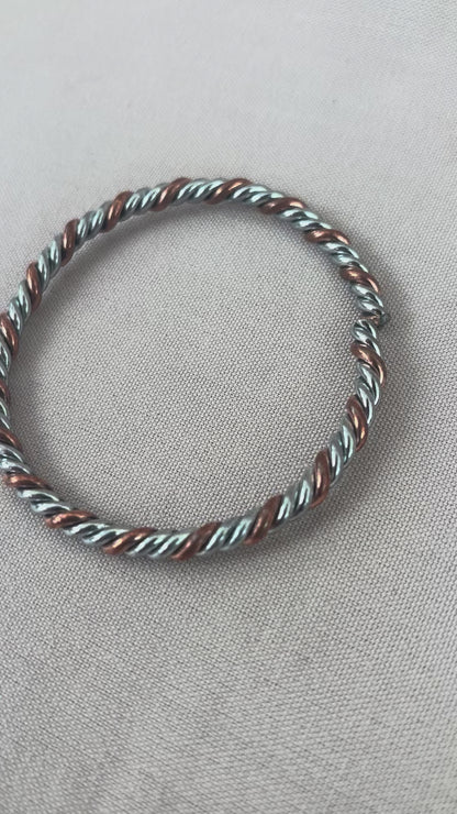 Copper & Alluminium Coiled Bracelet