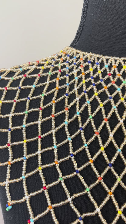 The Light Gold Empress Bead Cape