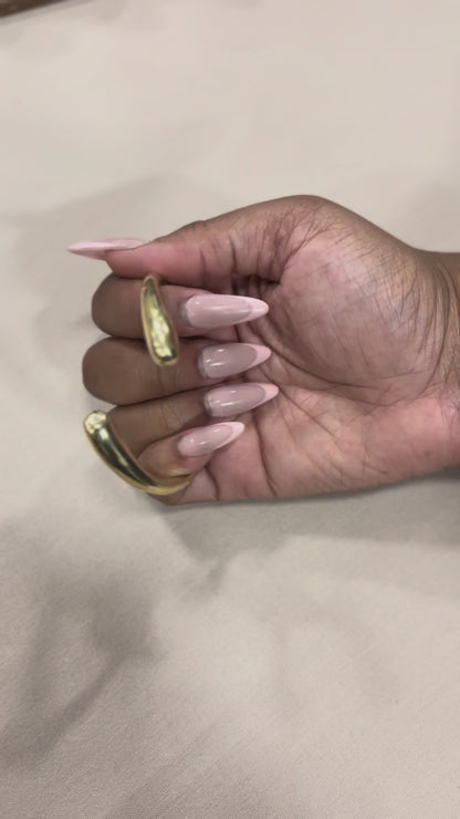 Inifinity Smooth Brass Bracelet