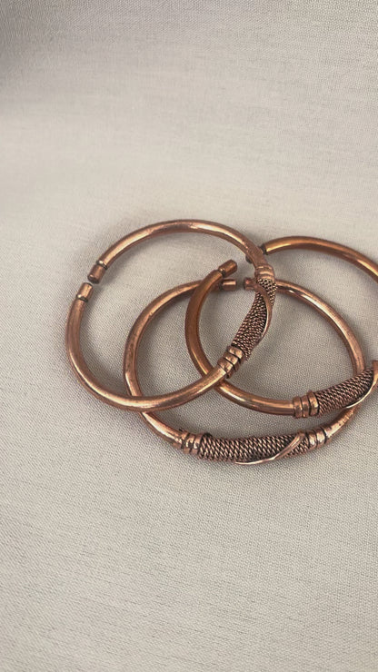 Asili Coil Copper Bracelet