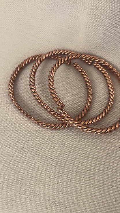 Coiled Copper Bracelet