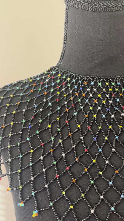 The Black Empress Bead Cape