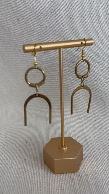 Upinde Brass Earrings-Small