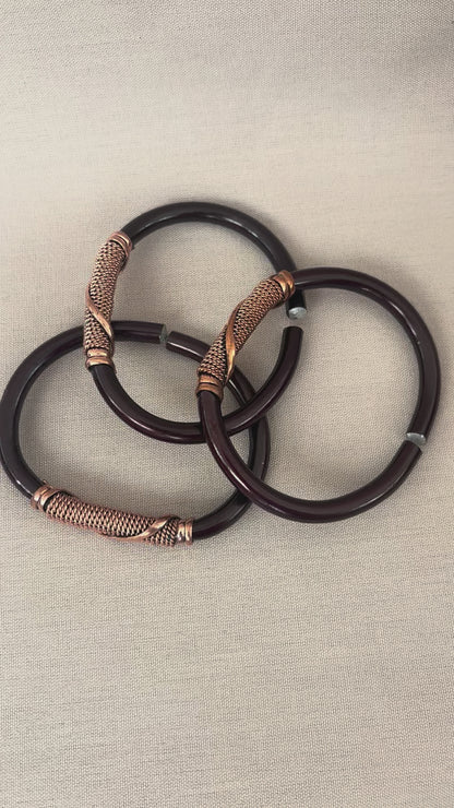 Copper-Wrapped Aluminum Bracelet