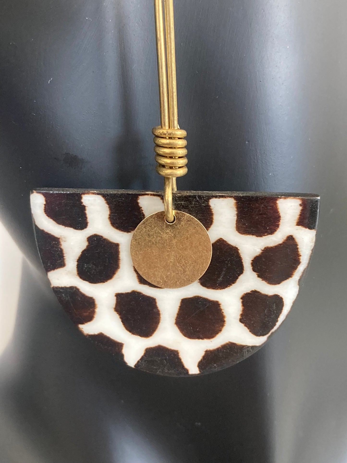 Black and White Print Earrings