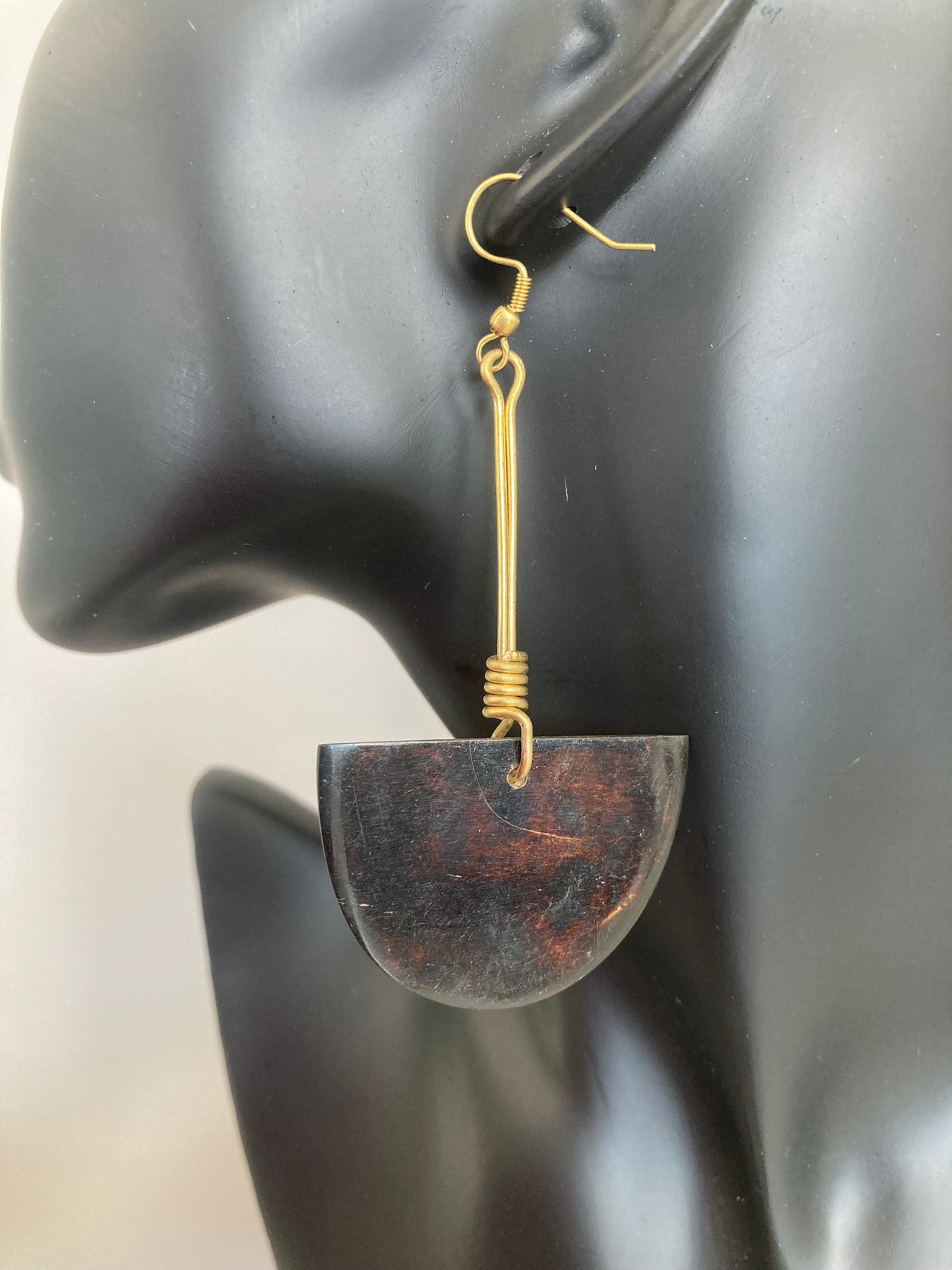 Black and White Print Earrings