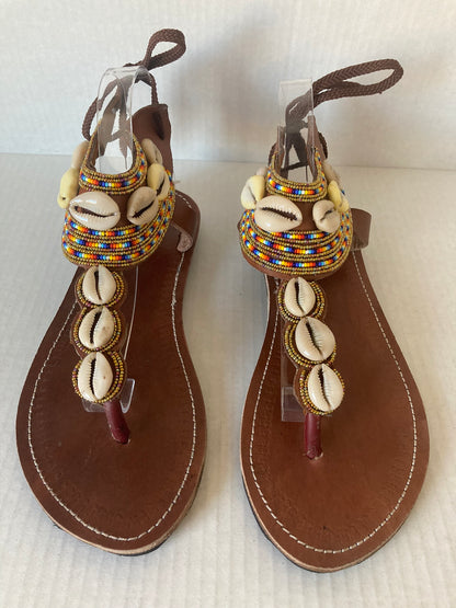 Gladiators with Cowrie Beaded Sandals