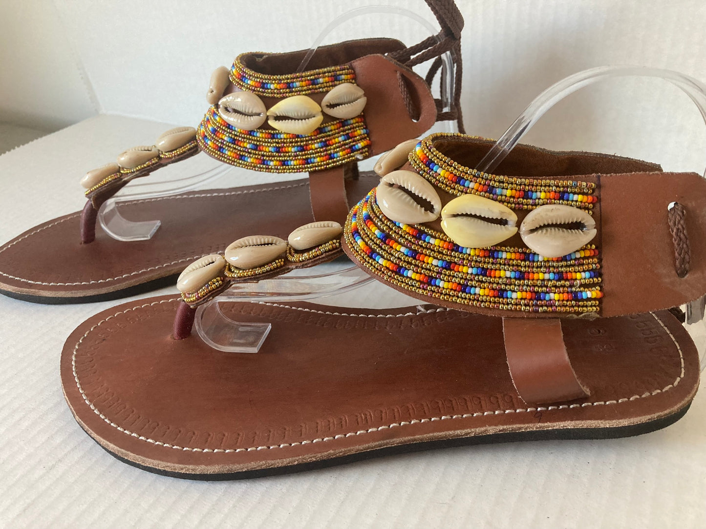 Gladiators with Cowrie Beaded Sandals