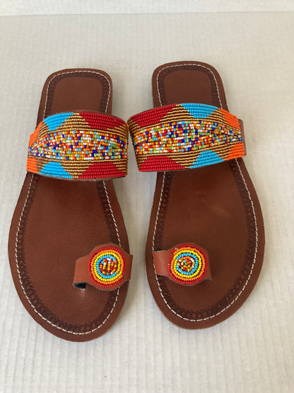 Nairobi Multicolored Beaded Sandals