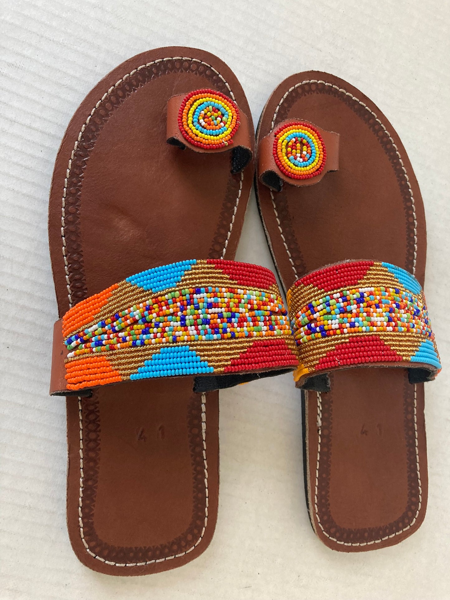 Nairobi Multicolored Beaded Sandals