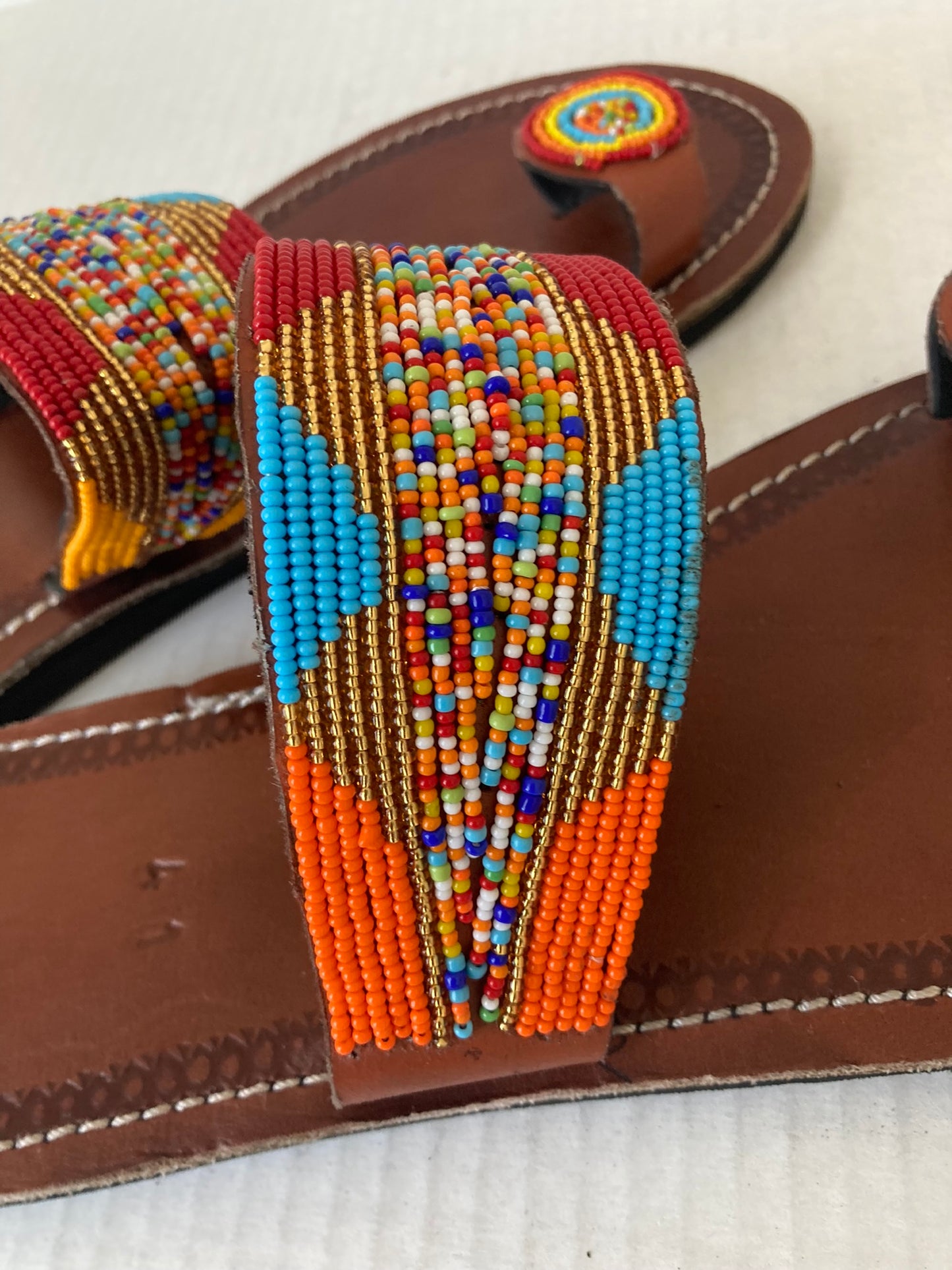 Nairobi Multicolored Beaded Sandals