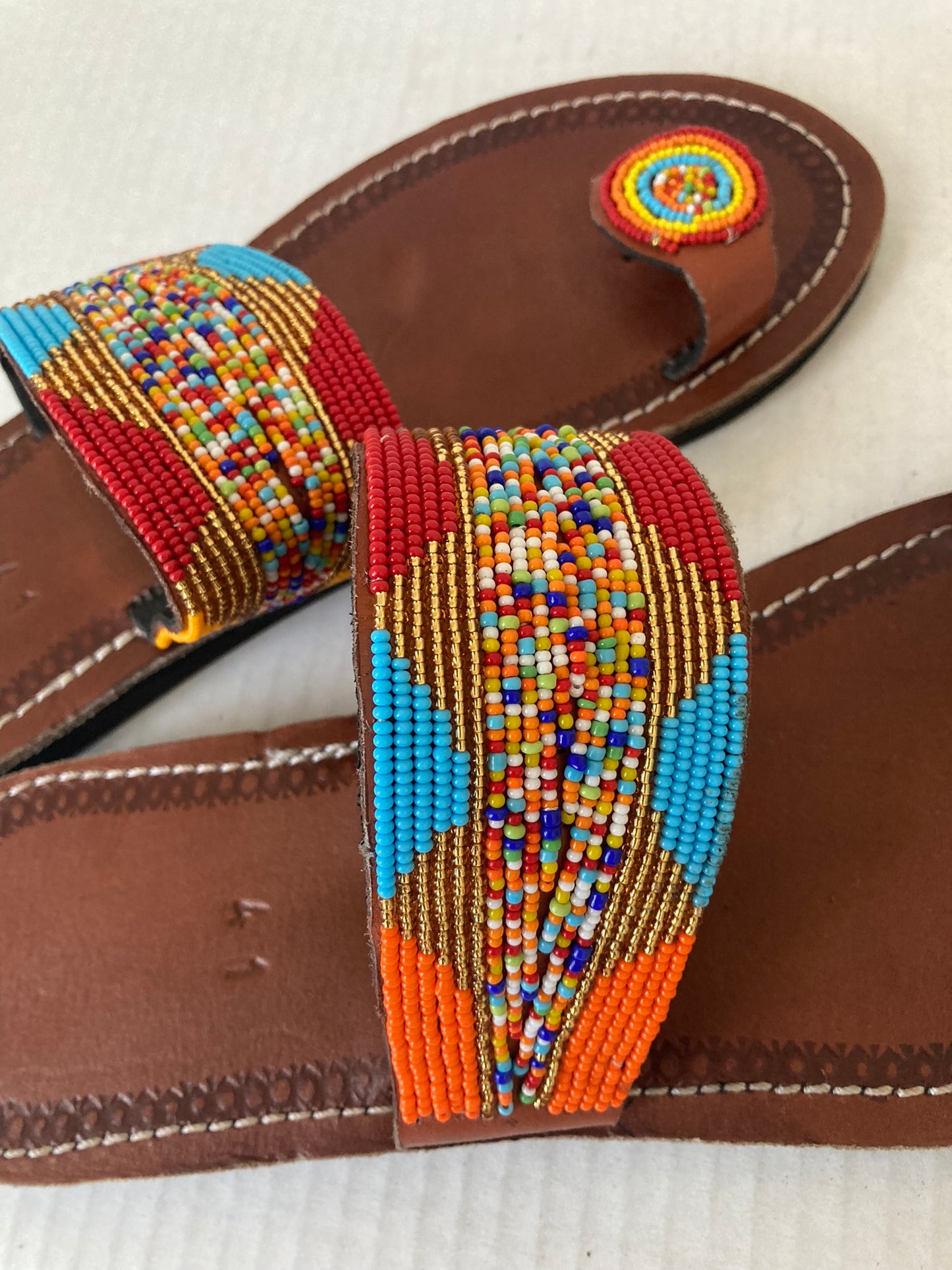 Nairobi Multicolored Beaded Sandals